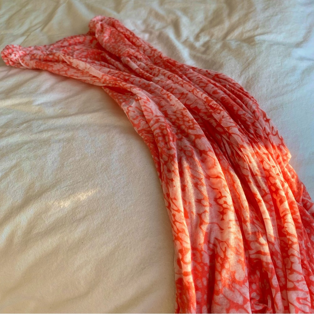 Gap Pink and White Infinity Scarf